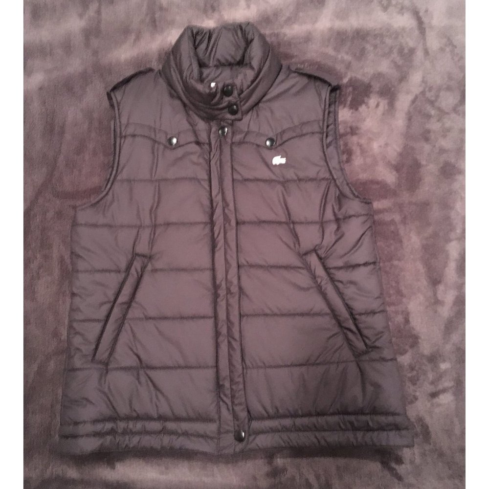 Lacoste Black Puffer Vest Women's (Size: 38) - NWOT